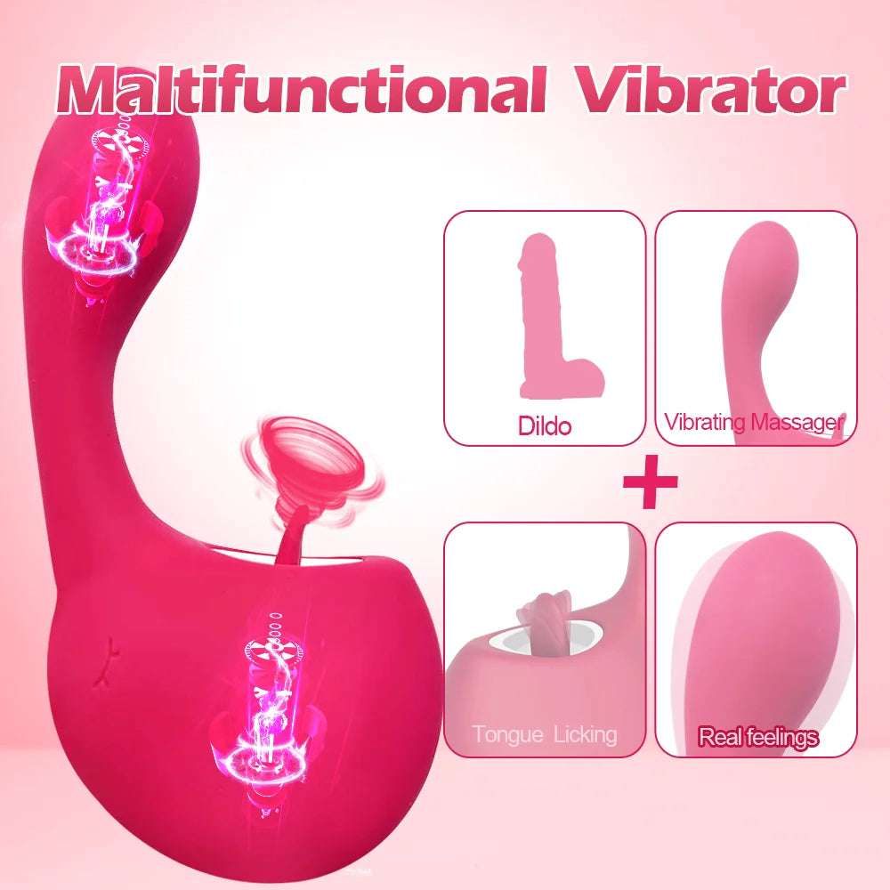 EdenSexToy - Clitoral Licking G Spot Vibrator Clitoralis Stimulator for Women with 10 Licking Vibrating Modes