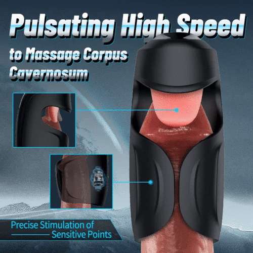 EdenSexToy - Explorer: Licking Vibrating 2 in 1 Male Penis Vibrators