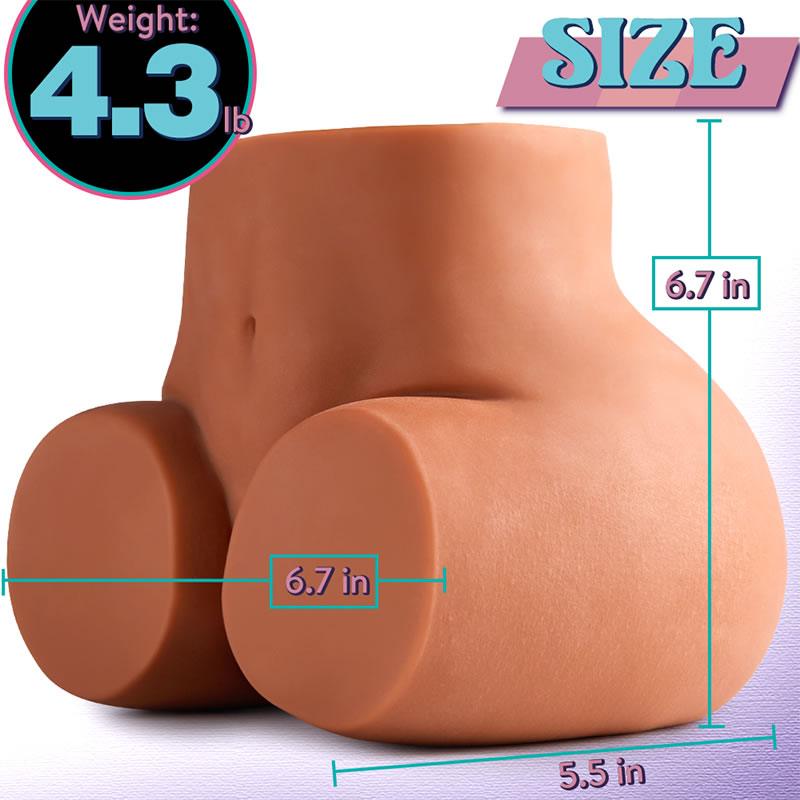 4.3lb Muy Sexy Latin Virgin Adrianna Cowgirl Dual Entry Realistic Butt Masturbator - Sexdoll.Sex