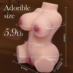 5.9lb Handhold Realistic Love Doll with Boobs Anus Pussy Male Stroker Masturbator - Sexdoll.Sex