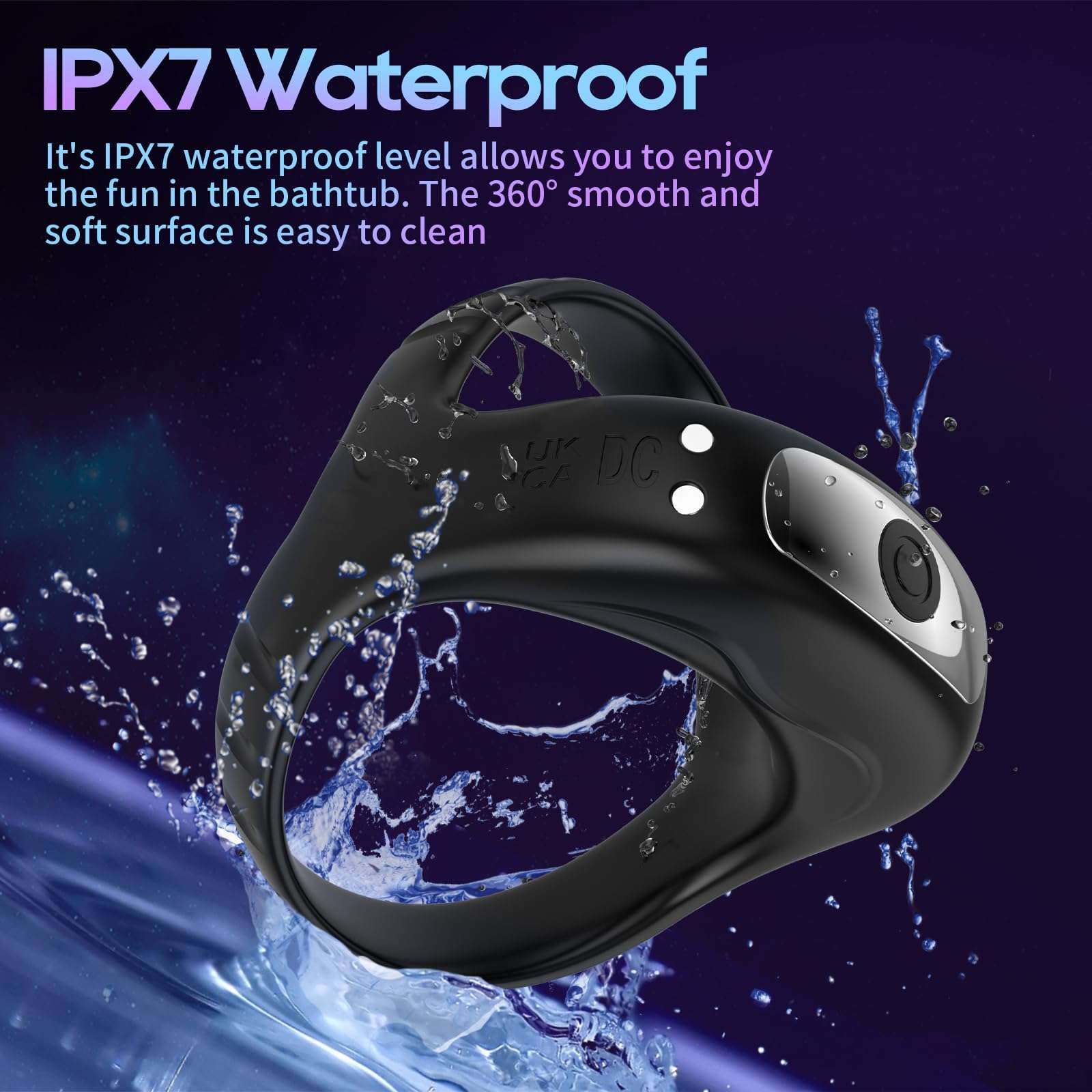 EdenSexToy - Vibrating Cock Ring with APP, Triangular Penis Ring with 10 Vibration Modes