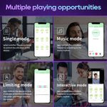 EdenSexToy - Vibrating Cock Ring with APP, Triangular Penis Ring with 10 Vibration Modes