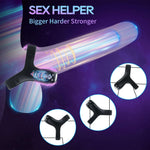 EdenSexToy - Vibrating Cock Ring with APP, Triangular Penis Ring with 10 Vibration Modes