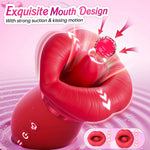 EdenSexToy - 4IN1 Mouth Sucking Vibrator Rose Sex Toy