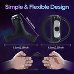 EdenSexToy - Vibrating Cock Ring with APP, Triangular Penis Ring with 10 Vibration Modes
