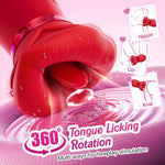 EdenSexToy - 4IN1 Mouth Sucking Vibrator Rose Sex Toy