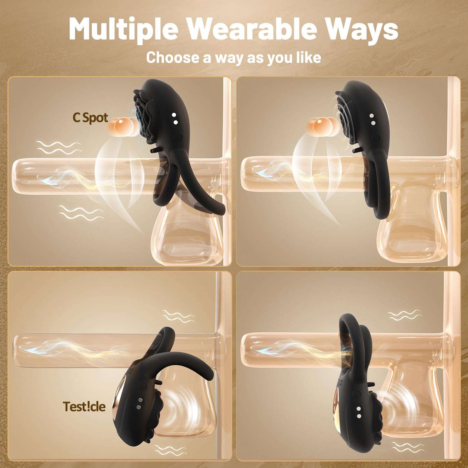 EdenSexToy - Rose Clitoral Stimulator Couples Sex Toys for Men Women Pleasure