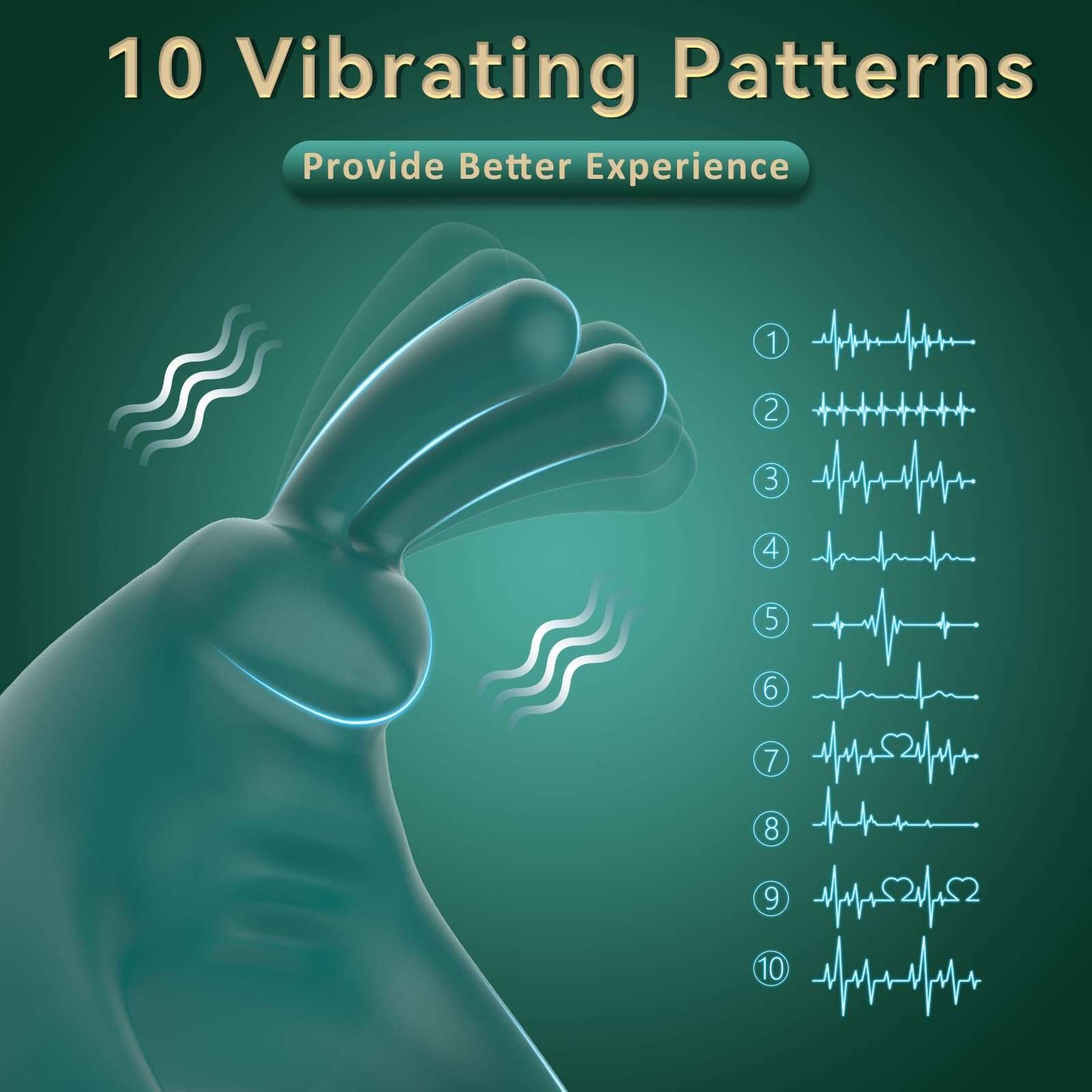 EdenSexToy - Rabbit Vibrating Cock Ring Adult Sex Toys with Clitoral Vibrator