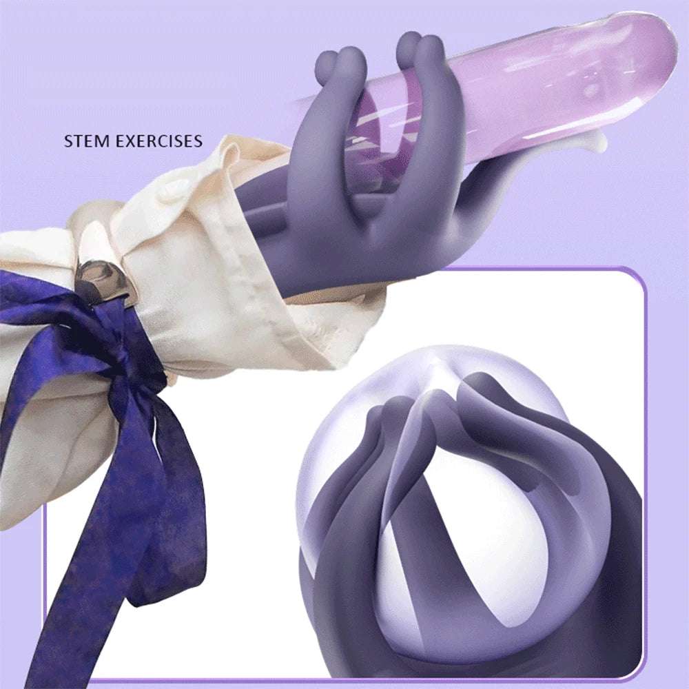 EdenSexToy Tender Jade finger Penis Trainer Men's Ejaculation Delay Glans Exerciser