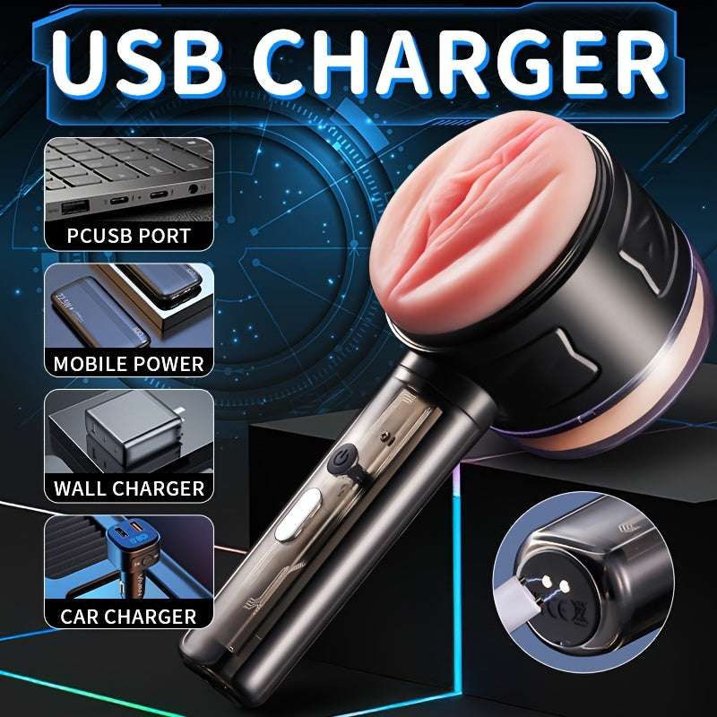 EdenSexToy - Male Masturbator Handheld Fully Automatic Intelligent Frequency Conversion Masturbation Cup