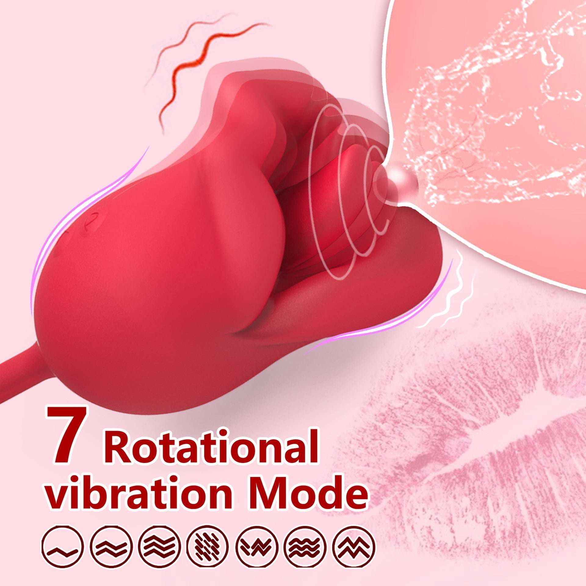 EdenSexToy - Big Mouth Tongue Licking Vibrator Female Masturbation