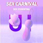 Finger Clip Remote Control Vibrator Heating Massager