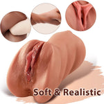 3-in-1 Realistic Pocket Pussy Male Masturbator - Lifelike Face Sex Doll - Sexdoll.Sex