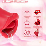 EdenSexToy -Rose Muncher Powerful Sucking Vibrator Dildo Women's Tongue Licking