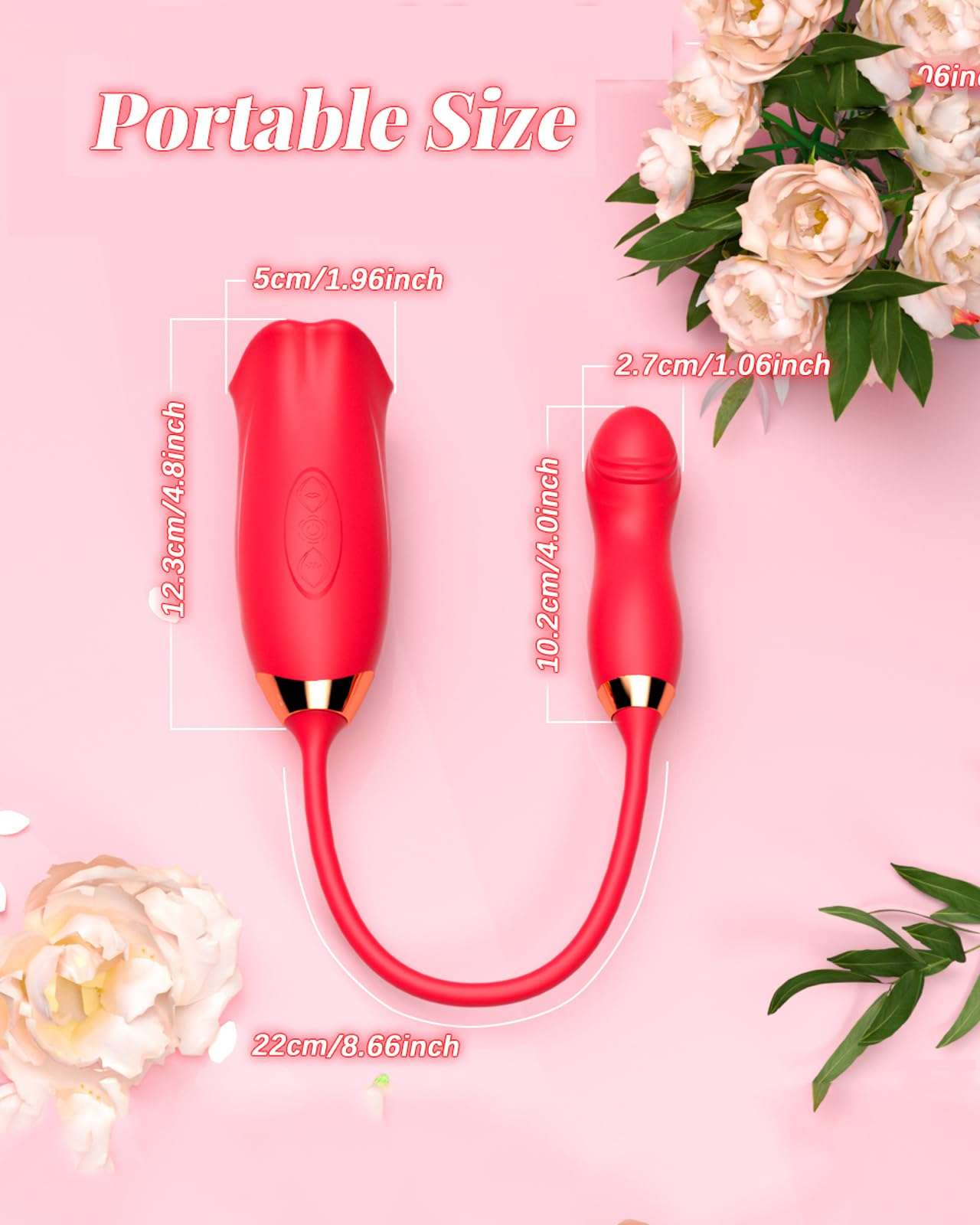 EdenSexToy -Rose Muncher Powerful Sucking Vibrator Dildo Women's Tongue Licking
