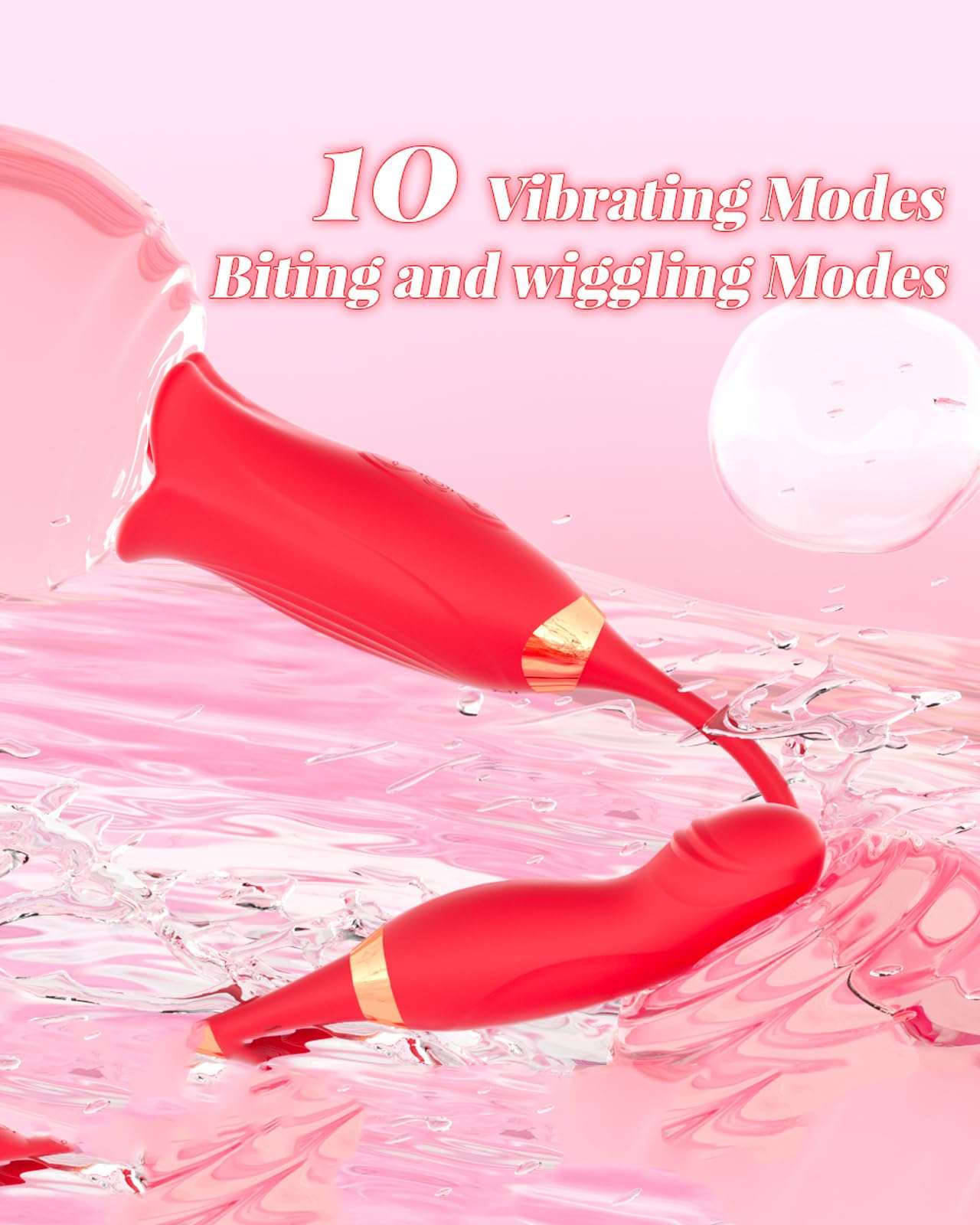 EdenSexToy -Rose Muncher Powerful Sucking Vibrator Dildo Women's Tongue Licking