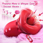 EdenSexToy - 4IN1 Mouth Sucking Vibrator Rose Sex Toy