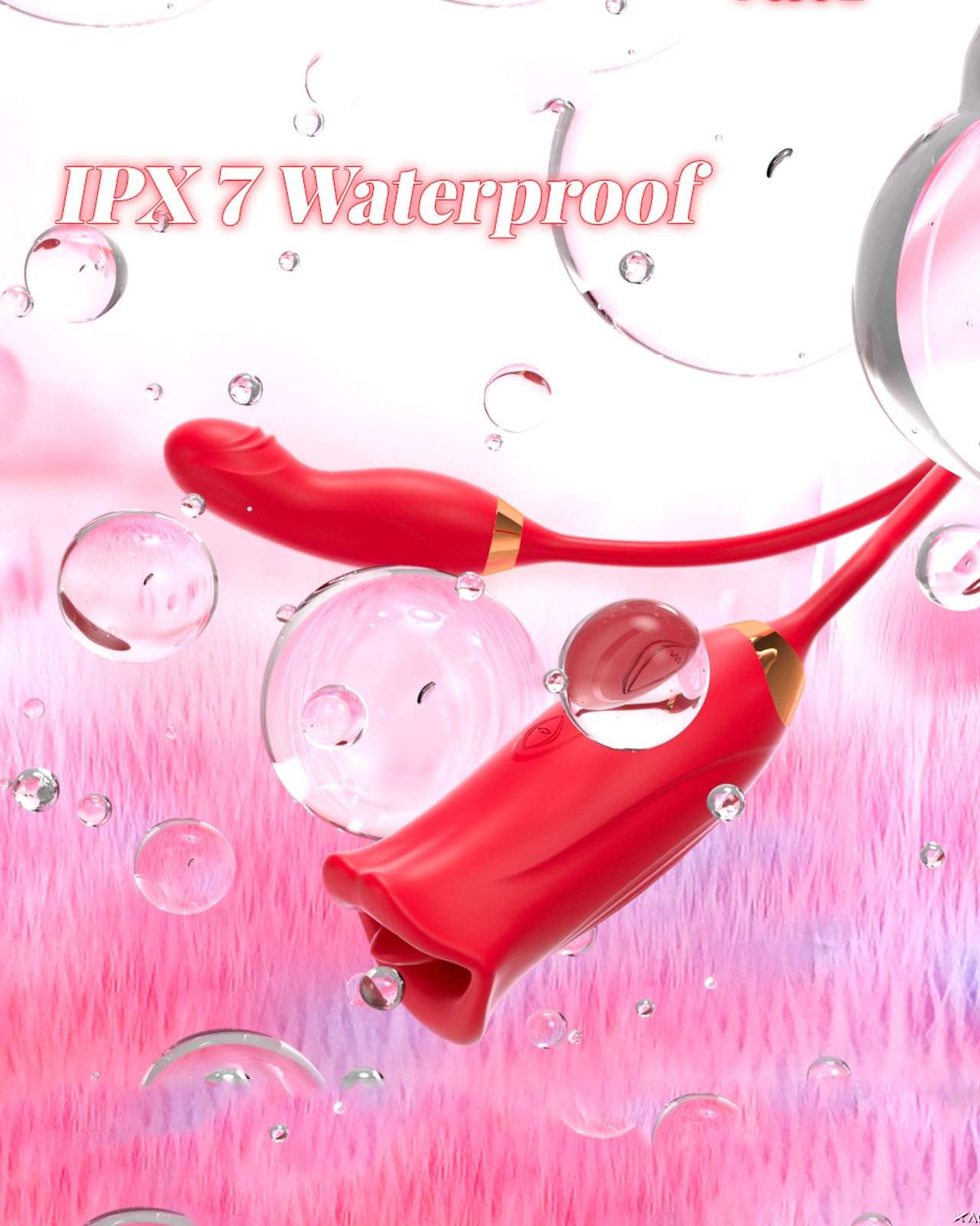 EdenSexToy -Rose Muncher Powerful Sucking Vibrator Dildo Women's Tongue Licking