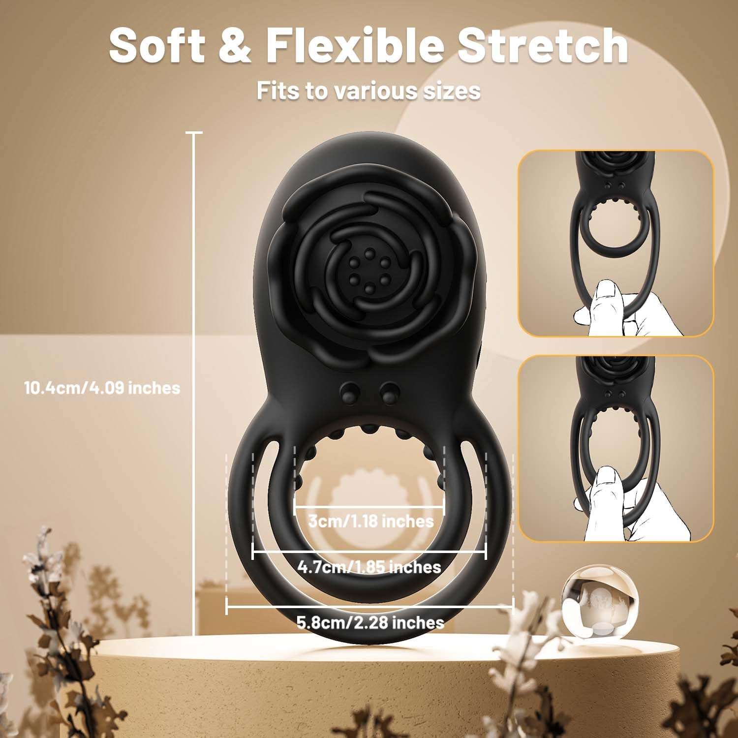 EdenSexToy - Rose Clitoral Stimulator Couples Sex Toys for Men Women Pleasure