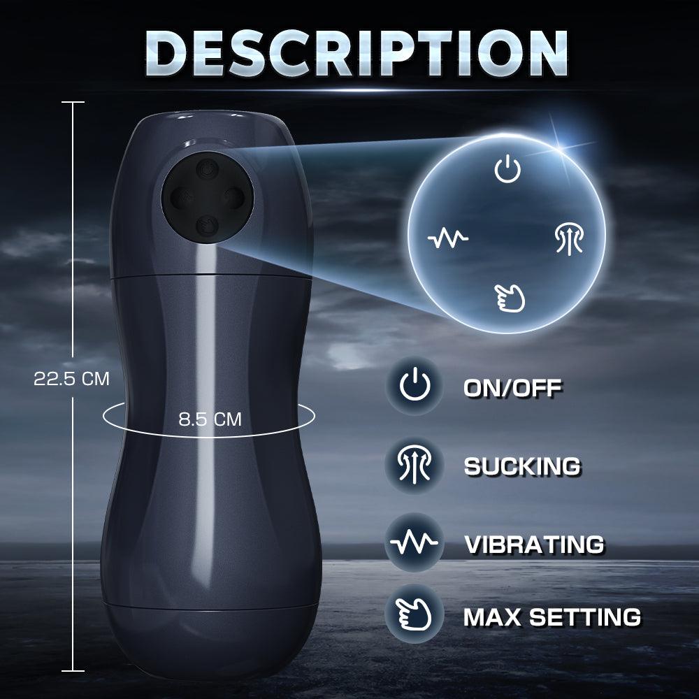 BestGSpot Male Masturbator Dylan - 3 Swallowed Suctions & 10 Vibrations Oral Sex Male Masturbator - Sexdoll.Sex