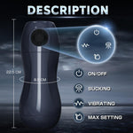 BestGSpot Male Masturbator Dylan - 3 Swallowed Suctions & 10 Vibrations Oral Sex Male Masturbator - Sexdoll.Sex