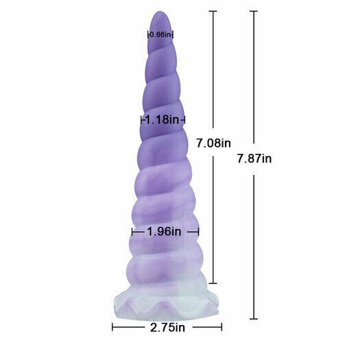 BestGSpot Rainbow Spiral Tentacle Dildo 7.87 Inch - Sexdoll.Sex
