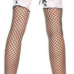 Black Diamond Net Thigh Hi with Corset Top (OS) - Sexdoll.Sex