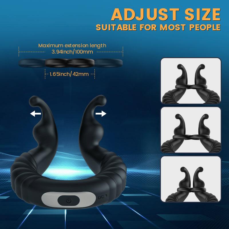 Bunny Boy-Separable Rabbit Rocker 10 Vibrating Cock Ring for Couple Play - Sexdoll.Sex