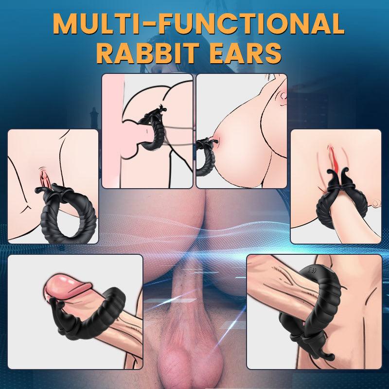 Bunny Boy-Separable Rabbit Rocker 10 Vibrating Cock Ring for Couple Play - Sexdoll.Sex