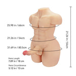 Channing Male Torso Sex Doll Threesome - Realistic 33.07LB Toy - Sexdoll.Sex