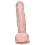 Clear Studded Penis Sleeve Sex Enhancer For Couples - Sexdoll.Sex
