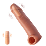 Conqueror - 5-inch Penis Extender Extension Sleeve & Bullet Vibrator - Sexdoll.Sex