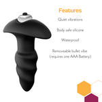 Corkscrew Anal Sex Toy Vibrating Butt Plug - Explore Sensual Twists - Sexdoll.Sex