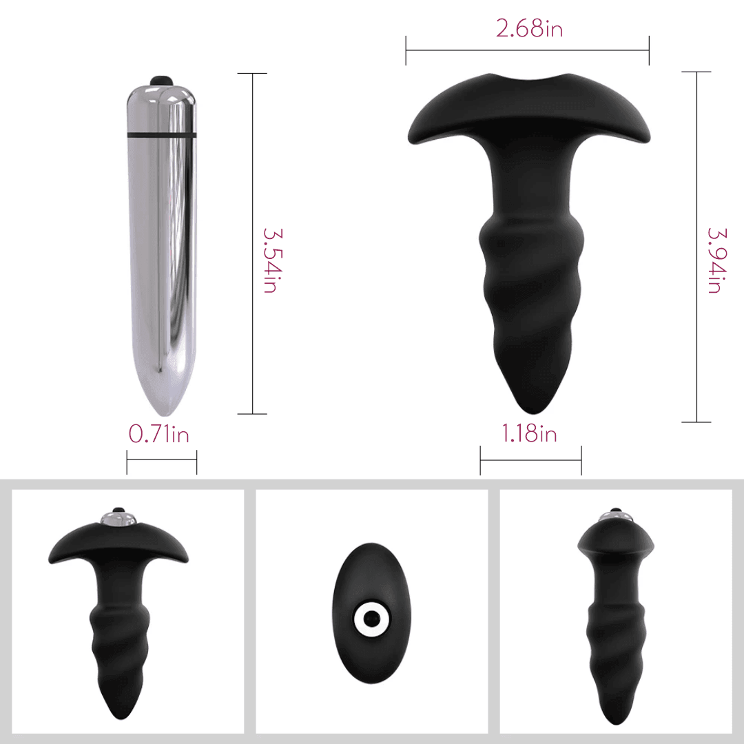 Corkscrew Anal Sex Toy Vibrating Butt Plug - Explore Sensual Twists - Sexdoll.Sex