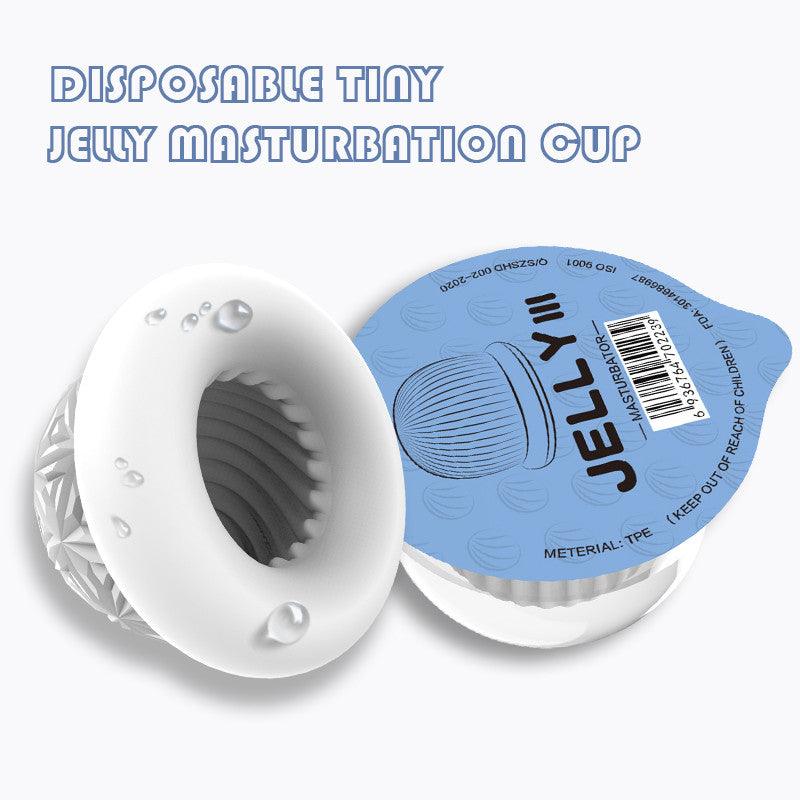 Experience Intense Pleasure with our Manual Erotic Mini Disposable Soft Jelly Male Masturbator - Sexdoll.Sex