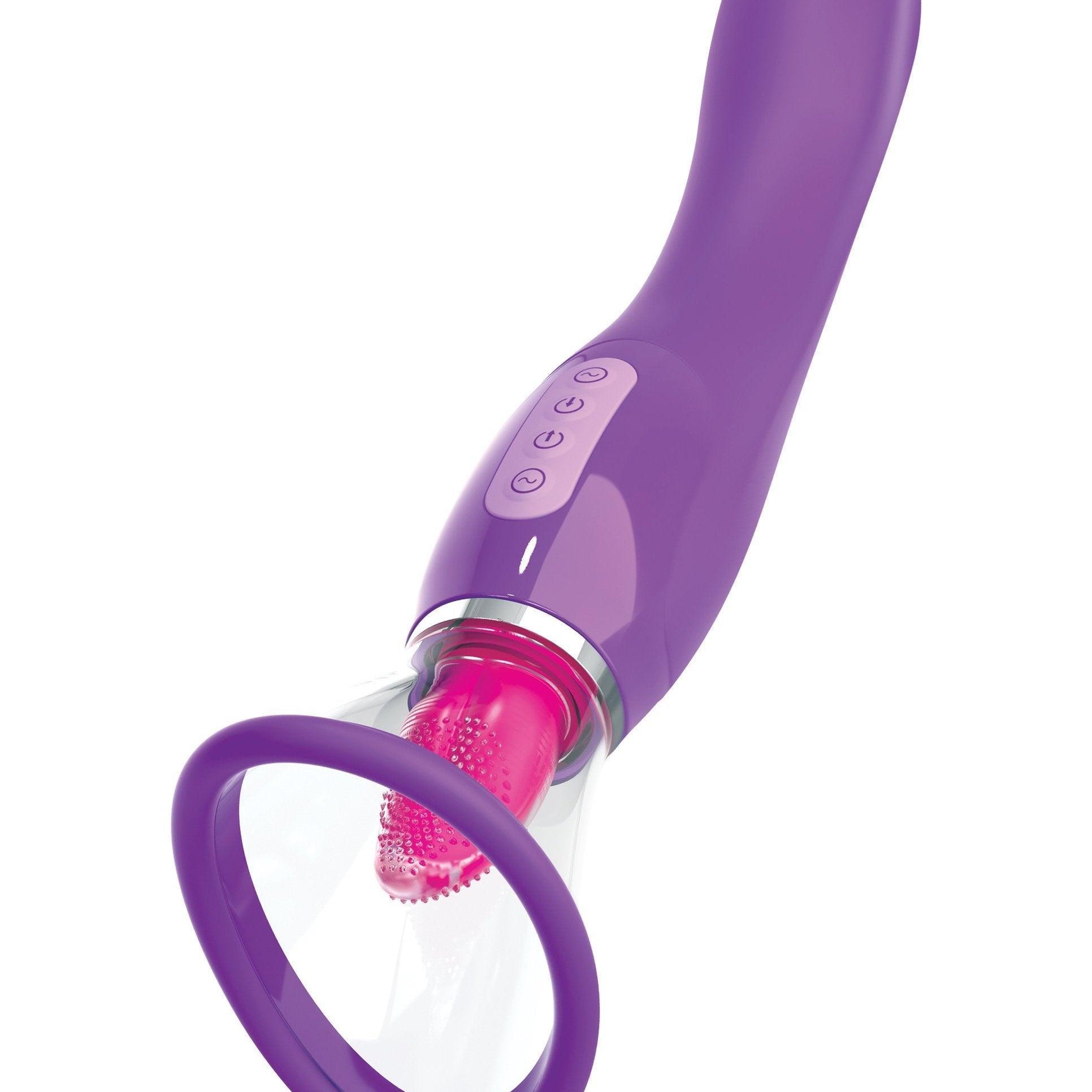 Fantasy For Her Ultimate Pleasure Dual-Ended Tongue Vibrator - Sexdoll.Sex