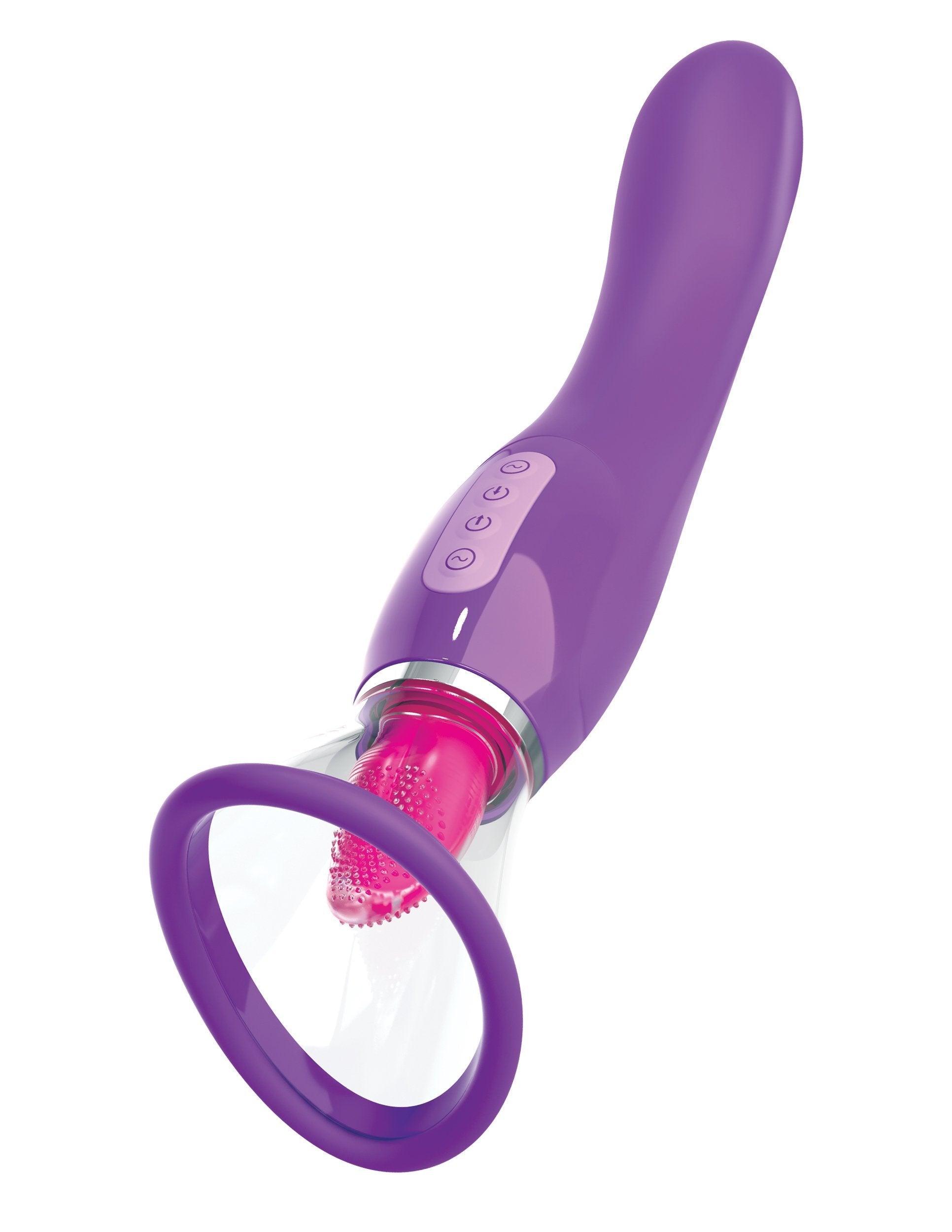 Fantasy For Her Ultimate Pleasure Dual-Ended Tongue Vibrator - Sexdoll.Sex