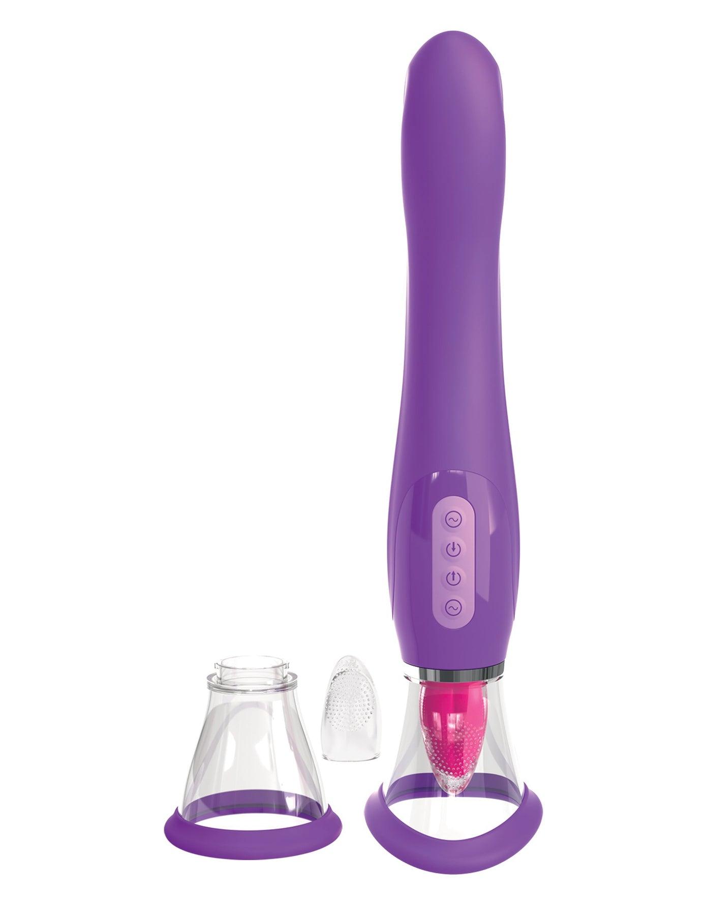 Fantasy For Her Ultimate Pleasure Dual-Ended Tongue Vibrator - Sexdoll.Sex