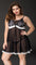 Flirty Plus-Size Babydoll with Lace Details - Sexdoll.Sex