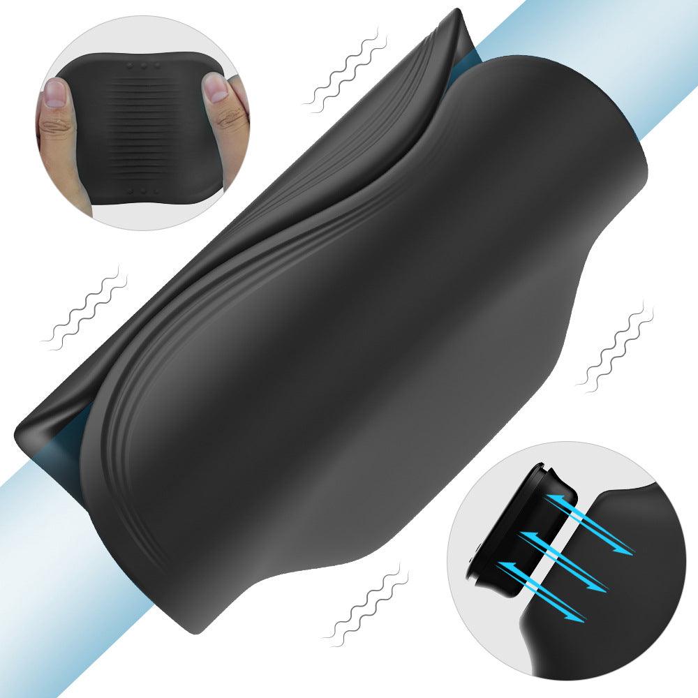 Gida Ribbed Silicone Penis Gripper Stroker | Rechargeable HJ & BJ Aide - Sexdoll.Sex