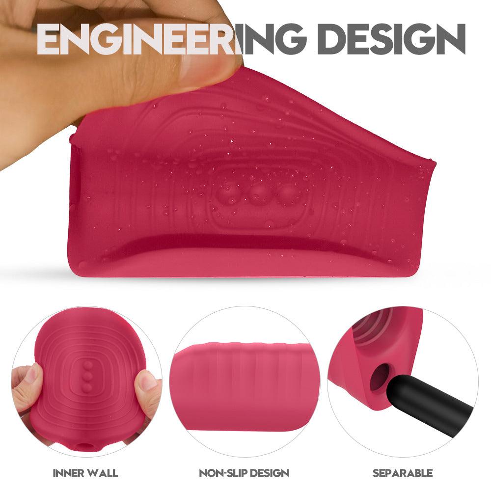 Gida Ribbed Silicone Penis Gripper Stroker | Rechargeable HJ & BJ Aide - Sexdoll.Sex