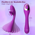 Inmi Pleasure Bendable 2-in-1 Vibrator - Sexdoll.Sex
