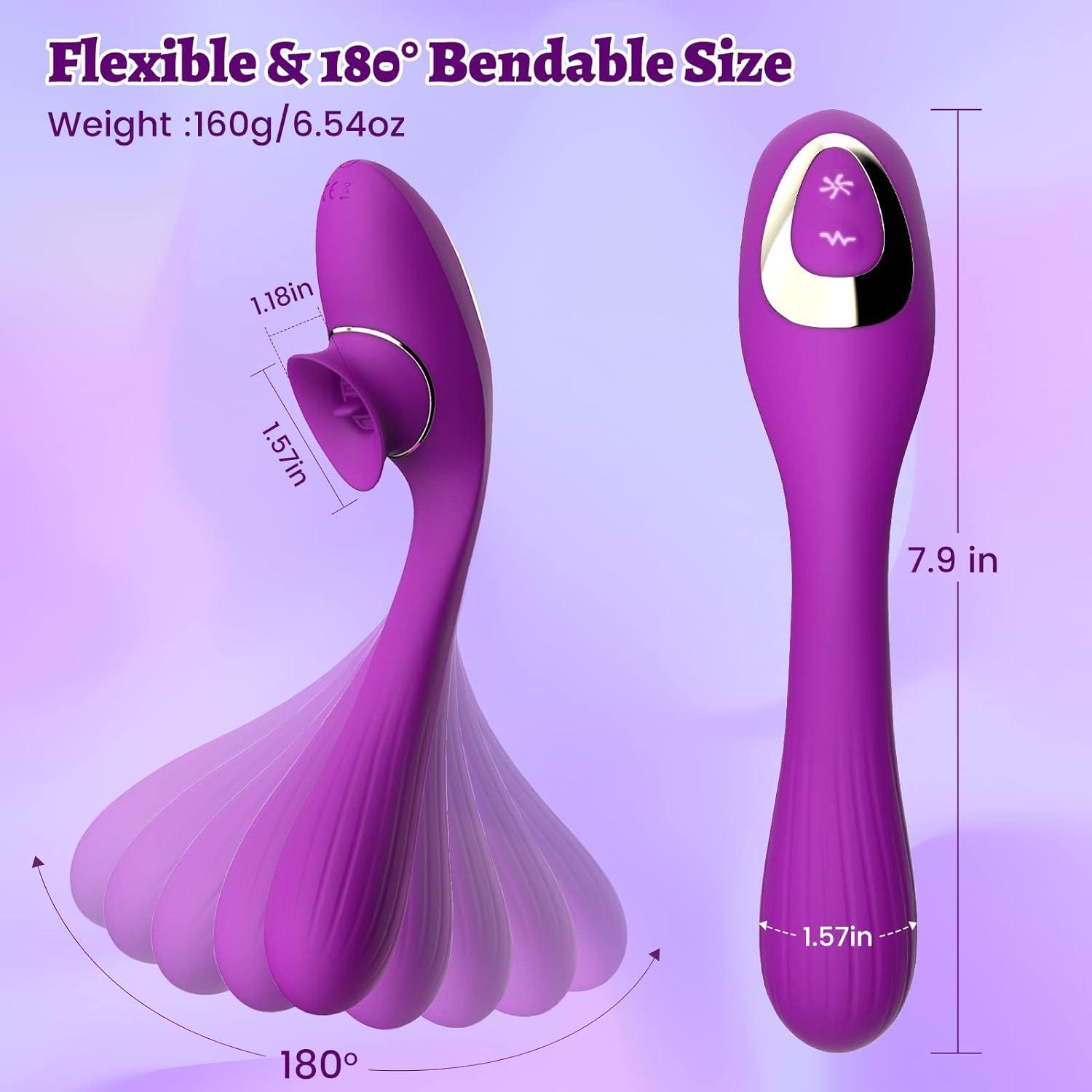 Inmi Pleasure Bendable 2-in-1 Vibrator - Sexdoll.Sex