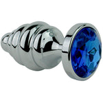 Jewel Metal Booty Plug - Rippled for Intense Sensations! - Sexdoll.Sex