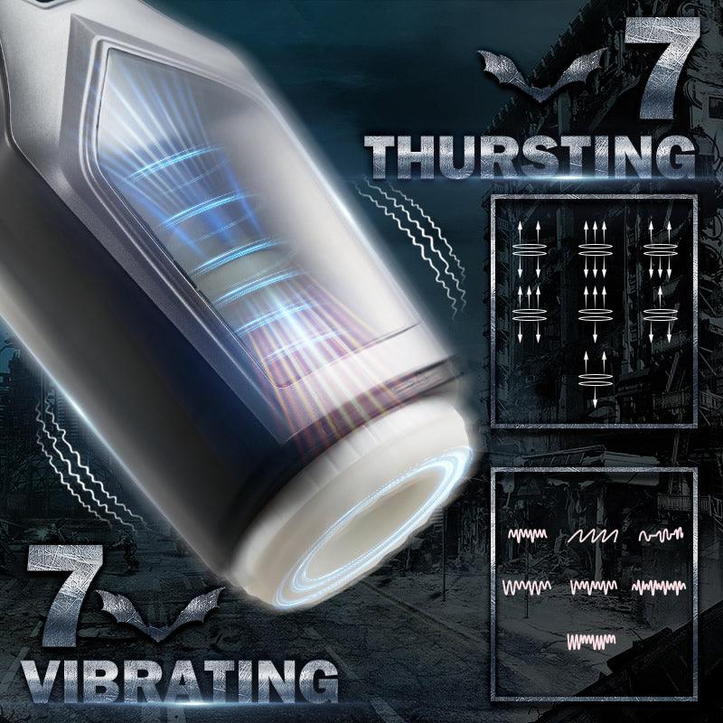 Kilmer 7 Thrusting Vibrating Masturbator | Huge Window | Oral Pleasure - Sexdoll.Sex