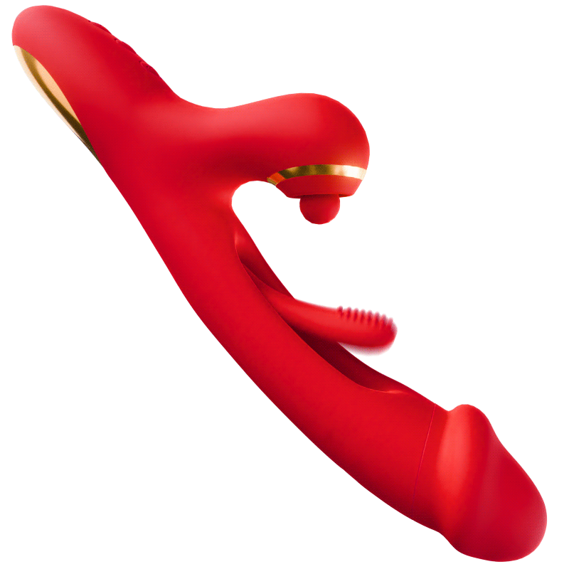 Luxury Flapping Tongue Vibrator - 7 Powerful Modes for Triple Stimulation - Sexdoll.Sex