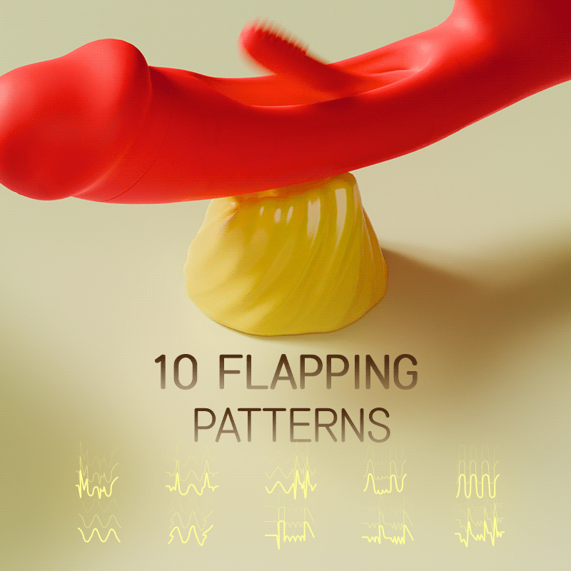 Luxury Flapping Tongue Vibrator - 7 Powerful Modes for Triple Stimulation - Sexdoll.Sex