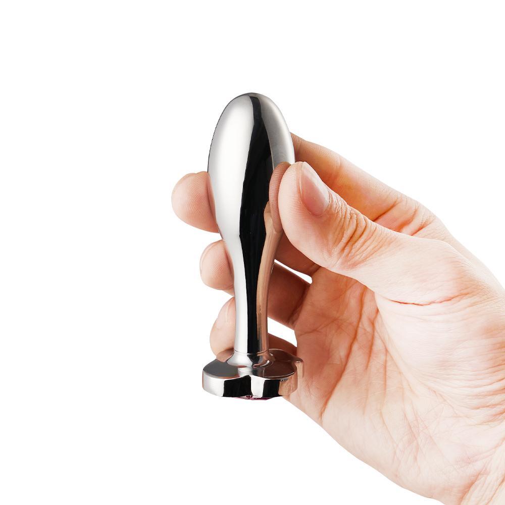 Metal Replaceable Poker-like Base Anal Plug | Metal Anal Plug - Sexdoll.Sex