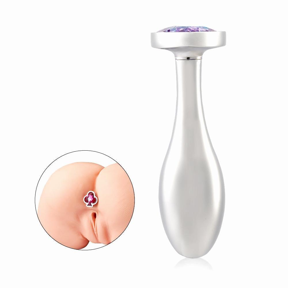 Metal Replaceable Poker-like Base Anal Plug | Metal Anal Plug - Sexdoll.Sex