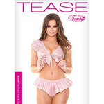 Norah Tie Front Top & Flutter Panty Lingerie Set - Sexdoll.Sex